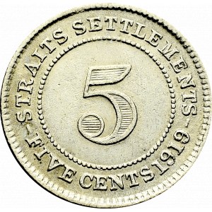 Malaysia, 5 cents 1919