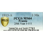Germany, Preussen, 2 mark 1913 - PCGS MS64