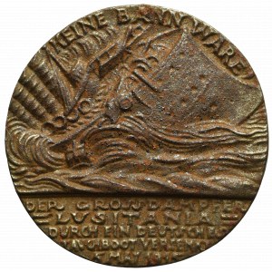 Niemcy, Medal na pamiątkę zatopienia RMS Lusitania 9 maja 1915