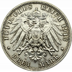 Germany, Preussen, 3 mark 1913