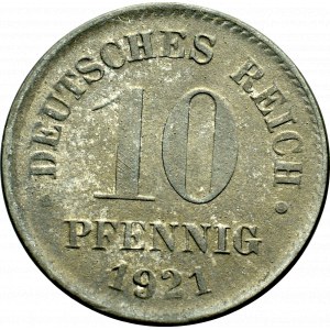 Germany, 10 pfennig 1921