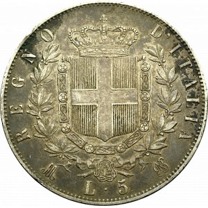 Italy, 5 lira 1874