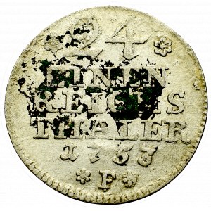 Germany, Preussen, 1/24 thaler 1753 F