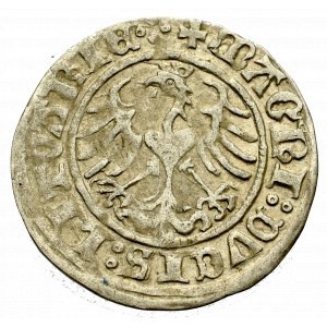 Zygmunt I Stary, Półgrosz 1511, Wilno - nieopisana przebitka SIGISMVNC/DI