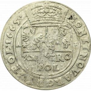 Jan II Kazimierz, Tymf 1665, Bydgoszcz - nieopisana przebitka METALLA/O