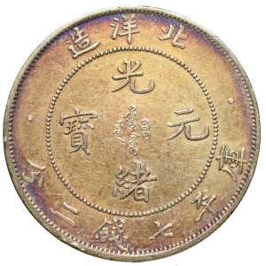 Chiny, Chihli, Dolar 1899 - nienotowany wariant cyfry 29 !