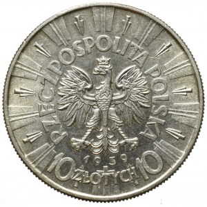 II Republic of Poland, 10 zloty 1939 Pilsudski