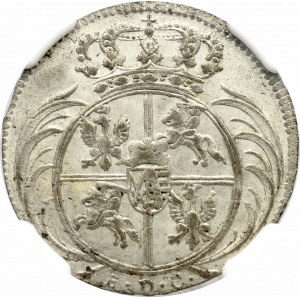 Germany, Saxony, Friedrich August II, 1/24 thaler 1754 - NGC AU58