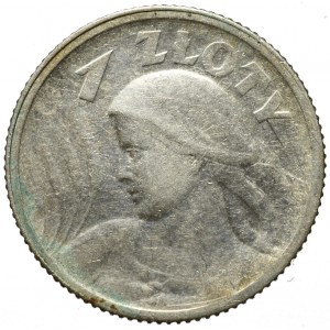 II Rzeczpospolita, 1 złoty 1924, Paryż Kobieta i kłosy