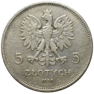 II Republic of Poland, 5 zloty 1930 November Uprising