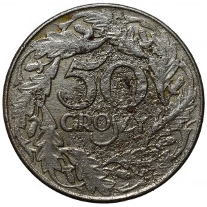 II Republic of Poland, 50 groschen 1938, Not nickel plated