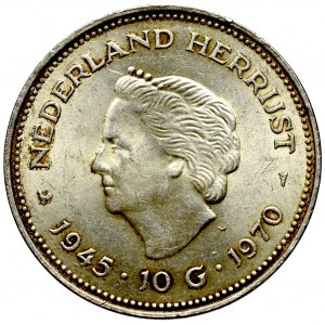 Holandia, 10 guldenów 1970