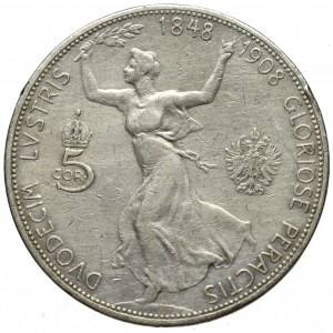 Austria, Franz Joseph, 5 corona 1908
