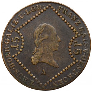 Austria, Franciszek I, 15 krajcarów 1807 A