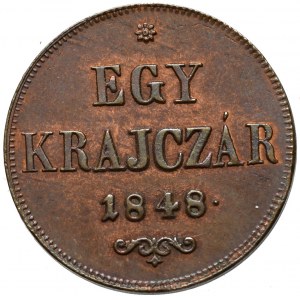 Hungary, 1kreuzer 1848