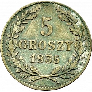 Free City of Cracow, 5 groschen 1835