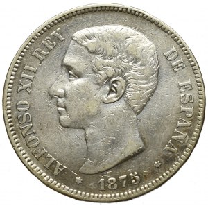 Hiszpania, 5 peset 1873