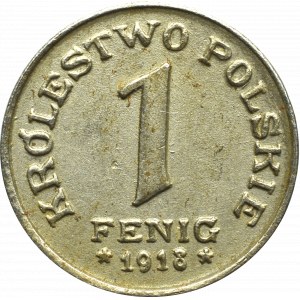 Kingdom of Poland, 1 pfennig 1918