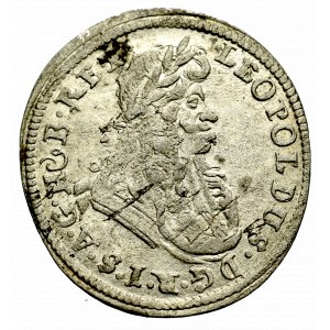 Schlesien under Habsburg, Leopold I, 1 kreuzer 1696 CB