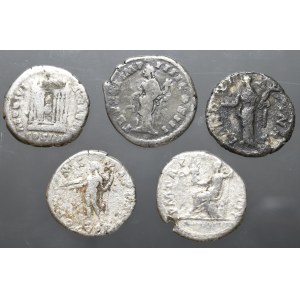Cesarstwo Rzymskie, Zestaw denarów (5 egzemplarzy)