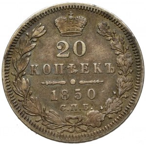 Rosja, Mikołaj I, 20 kopiejek 1850