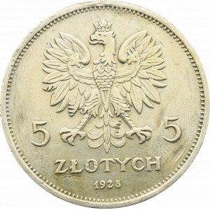 II Rzeczpospolita, 5 złotych 1928 ZZM Nike