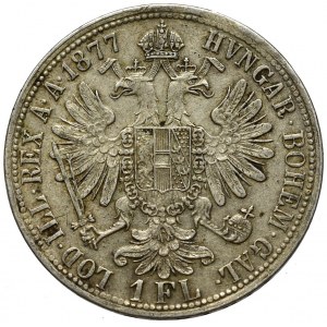 Austria, 1 florin 1877