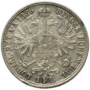 Austria, 1 florin 1886