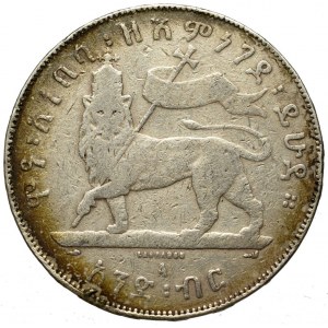 Etiopia, Manelik II, 1 birr