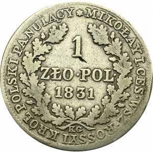 Królestwo Polskie, Mikołaj I, 1 złoty 1831