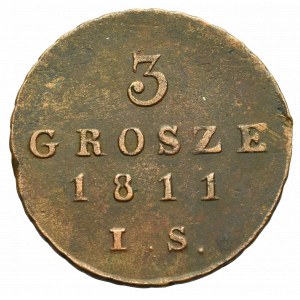 Księstwo Warszawskie, 3 grosze 1811