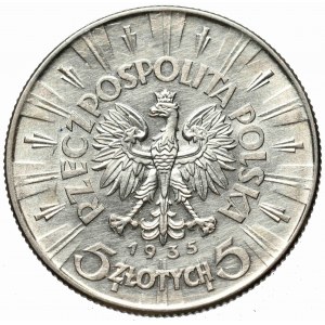 II Republic of Poland, 5 zloty 1935 Pilsudski