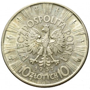 II Rzeczpospolita, 10 złotych 1937 Piłsudski