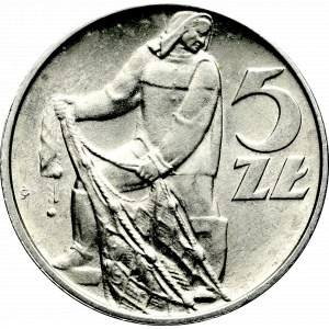 PRL, 5 złotych 1974 Rybak