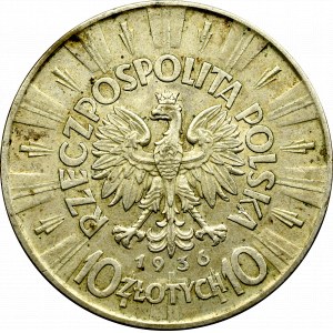 II Rzeczpospolita, 10 złotych 1936 Piłsudski