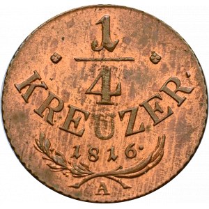 Austro-Węgry, 1/4 krajcara 1816