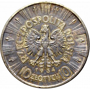 II Republic of Poland, 10 zloty 1934 Pilsudski