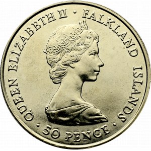 Wielka Brytania, 50 pensów 1980 Falklandy