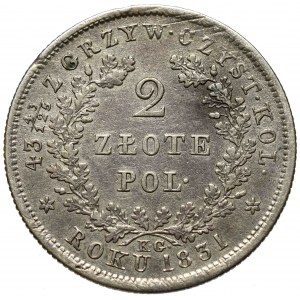 November Uprising, 2 zloty 1831