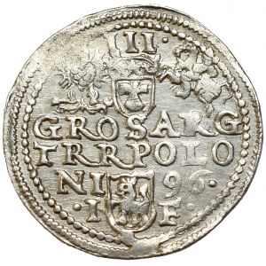 Zygmunt III Waza, Trojak 1596 Olkusz - nieopisany