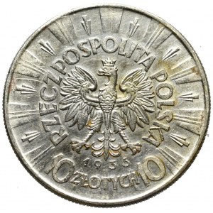 II Republic of Poland, 10 zloty 1936, Pilsudski