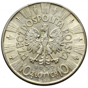 II Republic of Poland, 10 zloty 1939 Pilsudski