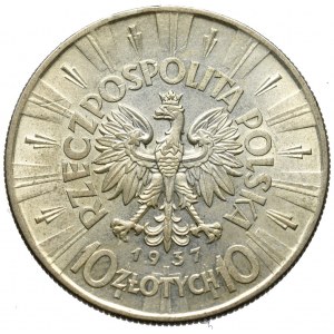 II Republic of Poland, 10 zloty 1937 Pilsudski