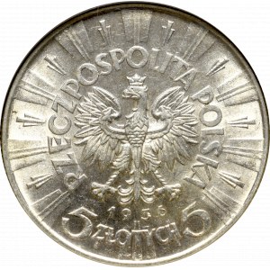II Republic, 5 zlotych 1936, Pilsudski
