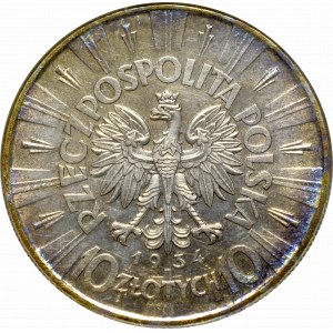 II Republic of Poland, 10 zloty 1934 Pilsudski