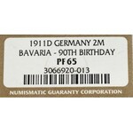 Germany, Bayern, 2 mark 1911 D - NGC PF65
