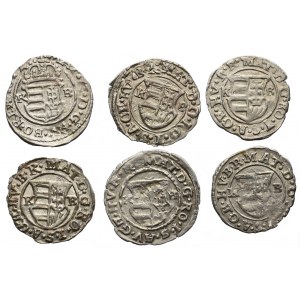 Węgry, Zestaw denarów 1612-1618