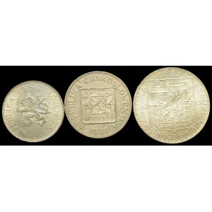Czechosłowacja, Zestaw 5-20 koron 1928-33