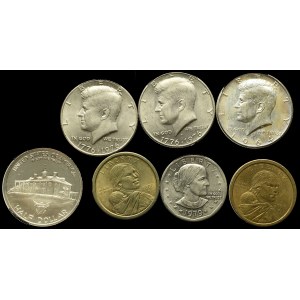USA, Zestaw monet (7 egz)