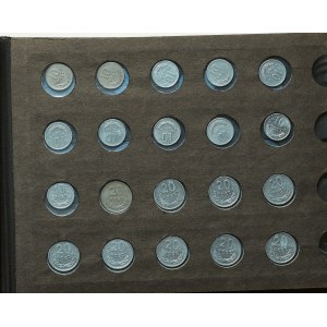 PRL, Zestaw monet w klaserze (56 egz)